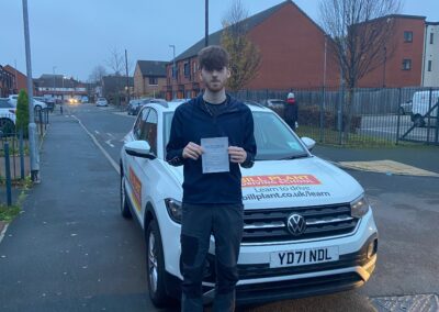 First Time Driving Test Pass for Will